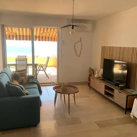 Marinella, Vue Panoramique, Superbe T2 A 150 M Apartment Ajaccio (Corsica)